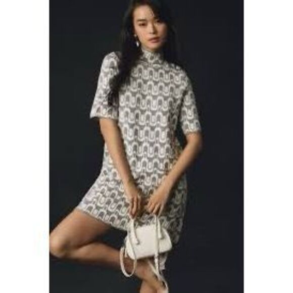 Anthropologie Dresses & Skirts - Anthropologie/Maeve The Annalise Mock-Neck Mini Sweater Dress